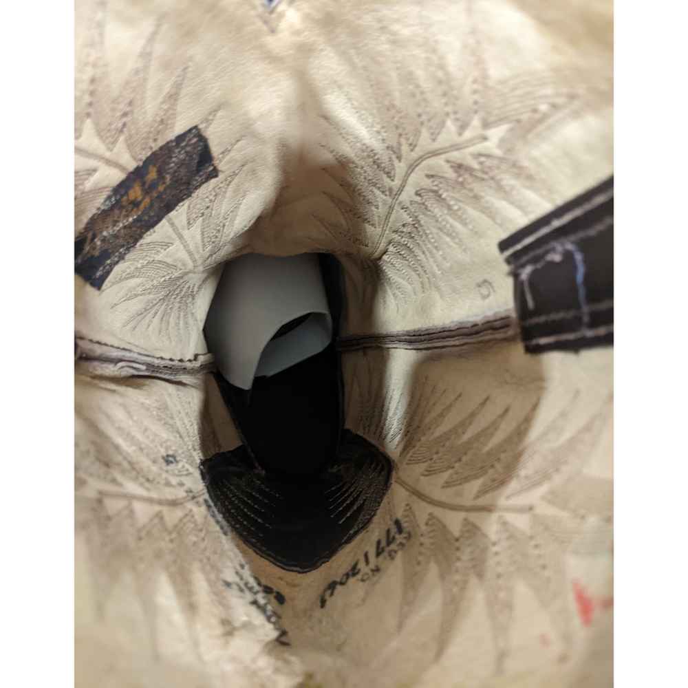 Tony Lama Exotic Elephant Western Cowboy Boots 8.5 - Picture 10 of 13